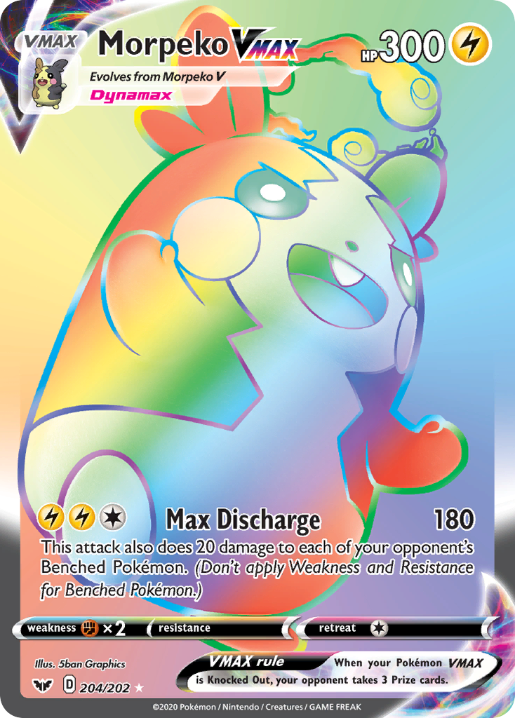 Morpeko VMAX (204/202) [Sword & Shield: Base Set] | L.A. Mood Comics and Games