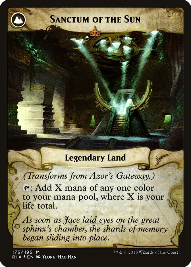 Azor's Gateway // Sanctum of the Sun [Rivals of Ixalan Prerelease Promos] | L.A. Mood Comics and Games