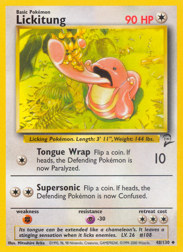 Lickitung (48/130) [Base Set 2] | L.A. Mood Comics and Games