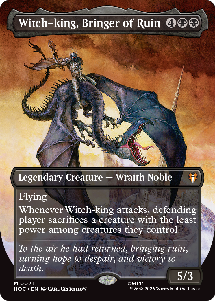 Witch-king, Bringer of Ruin (Borderless) [The Hobbit: Eternal-Legal] | L.A. Mood Comics and Games