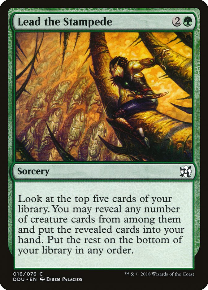Lead the Stampede [Duel Decks: Elves vs. Inventors] | L.A. Mood Comics and Games