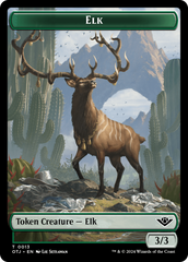 Elk // Plot Double-Sided Token [Outlaws of Thunder Junction Tokens] | L.A. Mood Comics and Games