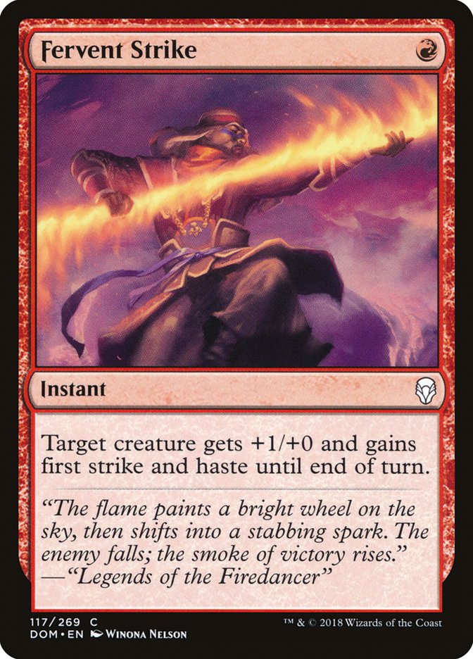 Fervent Strike [Dominaria] | L.A. Mood Comics and Games