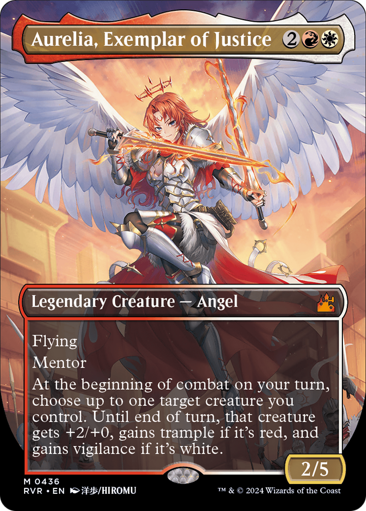 Aurelia, Exemplar of Justice (Anime Borderless) [Ravnica Remastered] | L.A. Mood Comics and Games
