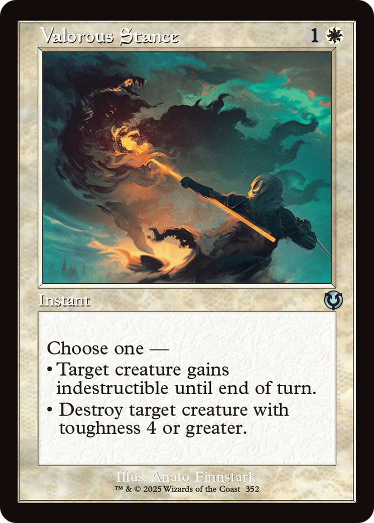 Valorous Stance (Retro Frame) [Innistrad Remastered] | L.A. Mood Comics and Games