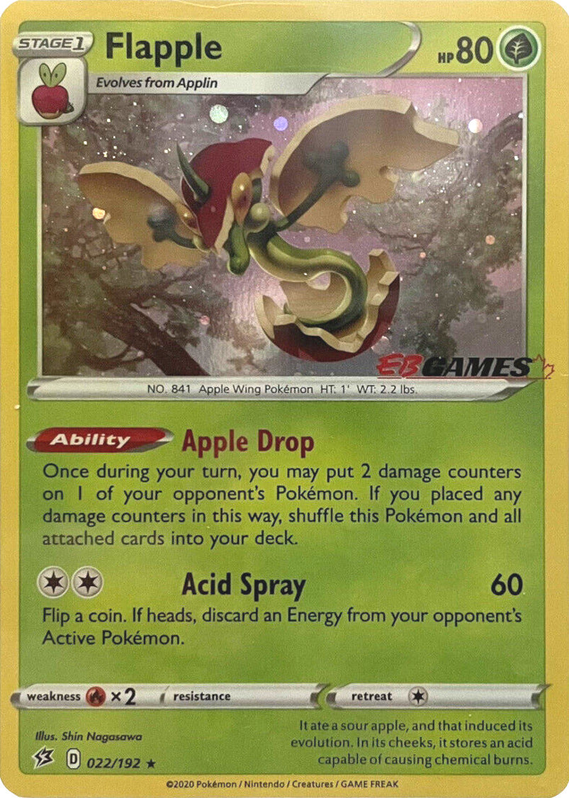 Flapple (022/192) (EB Games Exclusive) [Sword & Shield: Rebel Clash] | L.A. Mood Comics and Games