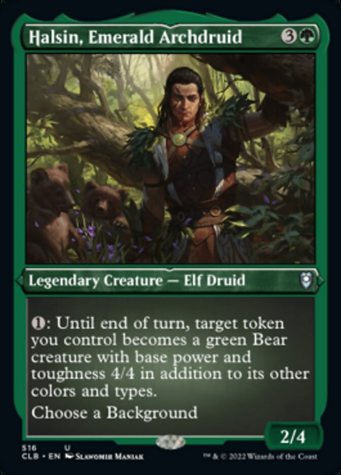 Halsin, Emerald Archdruid (Foil Etched) [Commander Legends: Battle for Baldur's Gate] | L.A. Mood Comics and Games