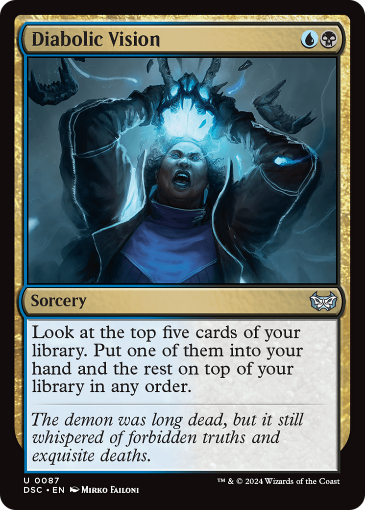Diabolic Vision [Duskmourn: House of Horror Commander] | L.A. Mood Comics and Games