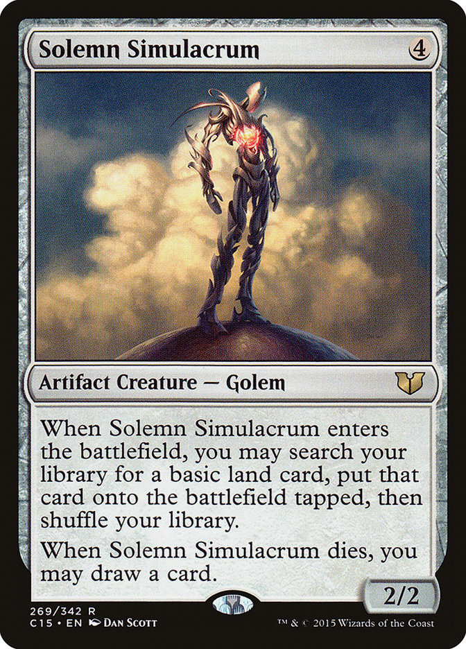 Solemn Simulacrum [Commander 2015] | L.A. Mood Comics and Games