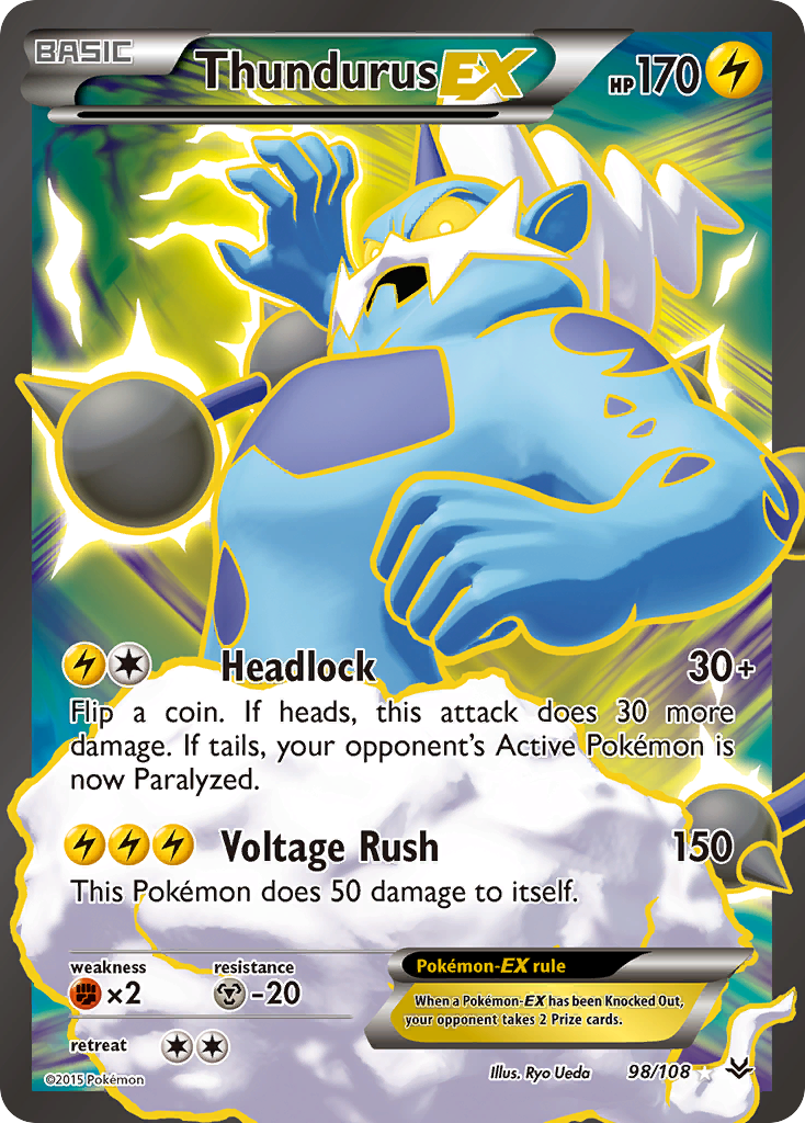 Thundurus EX (98/108) [XY: Roaring Skies] | L.A. Mood Comics and Games