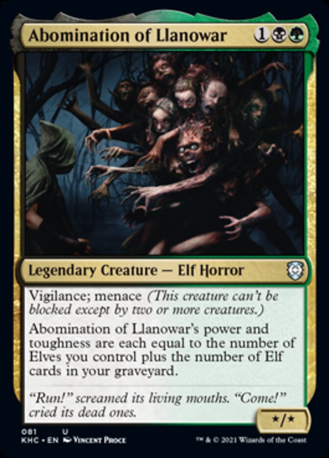 Abomination of Llanowar [Kaldheim Commander] | L.A. Mood Comics and Games