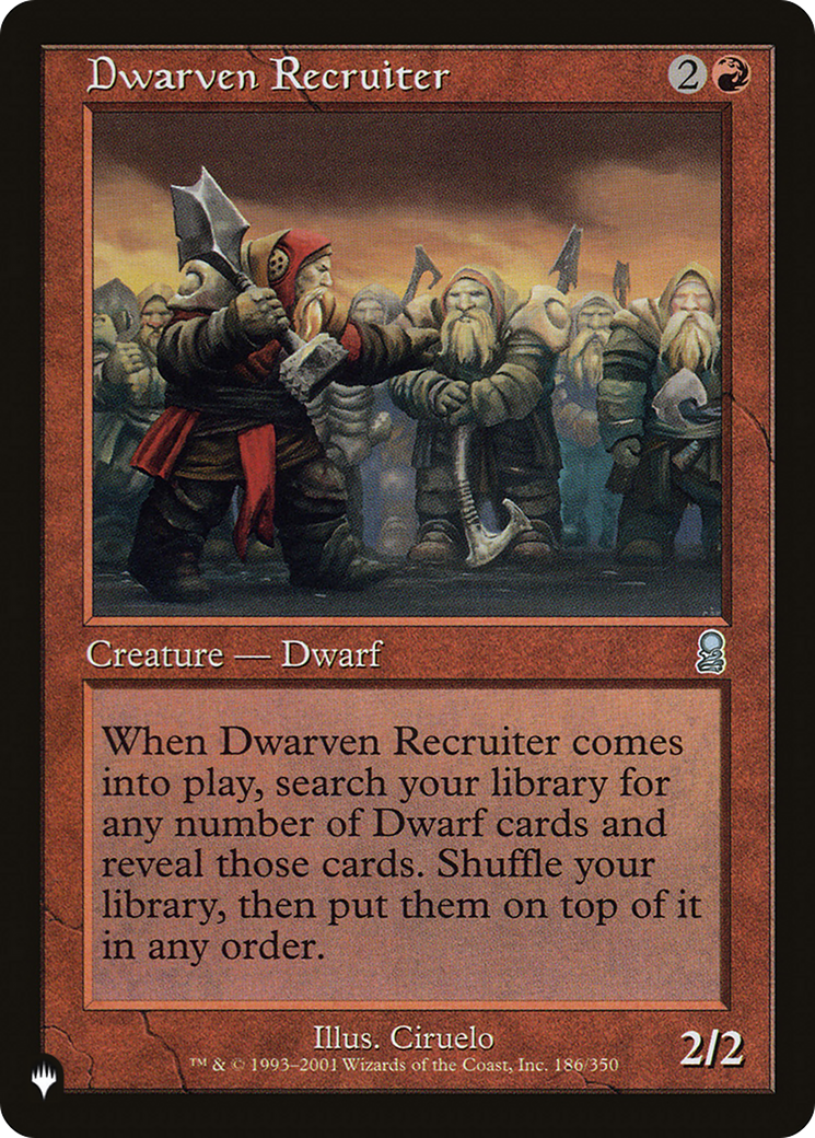 Dwarven Recruiter [The List] | L.A. Mood Comics and Games