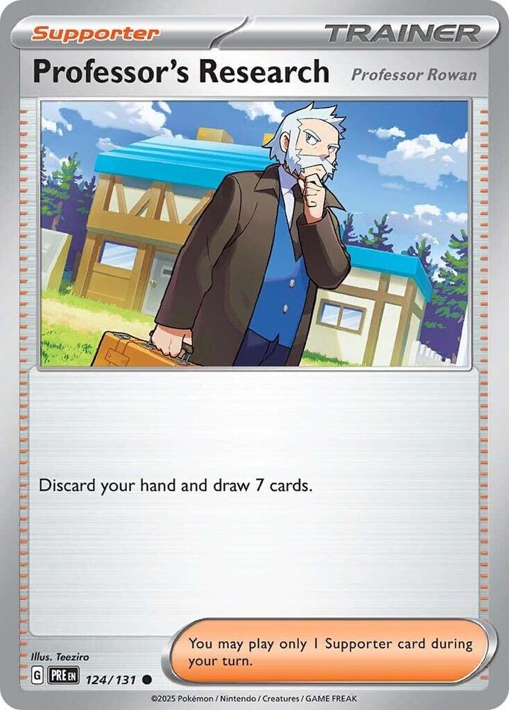 Professor's Research (124/131) [Professor Rowan] [Scarlet & Violet: Prismatic Evolutions] | L.A. Mood Comics and Games