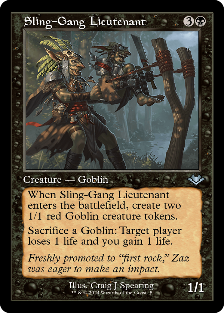 Sling-Gang Lieutenant (Retro) [Modern Horizons] | L.A. Mood Comics and Games