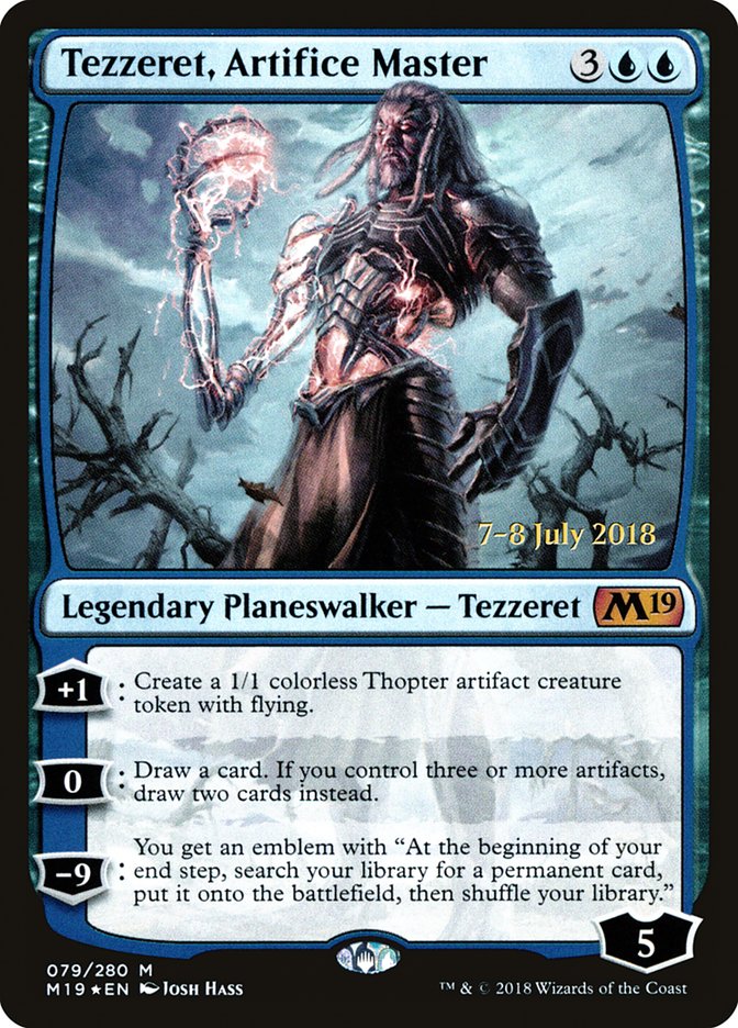 Tezzeret, Artifice Master [Core Set 2019 Prerelease Promos] | L.A. Mood Comics and Games