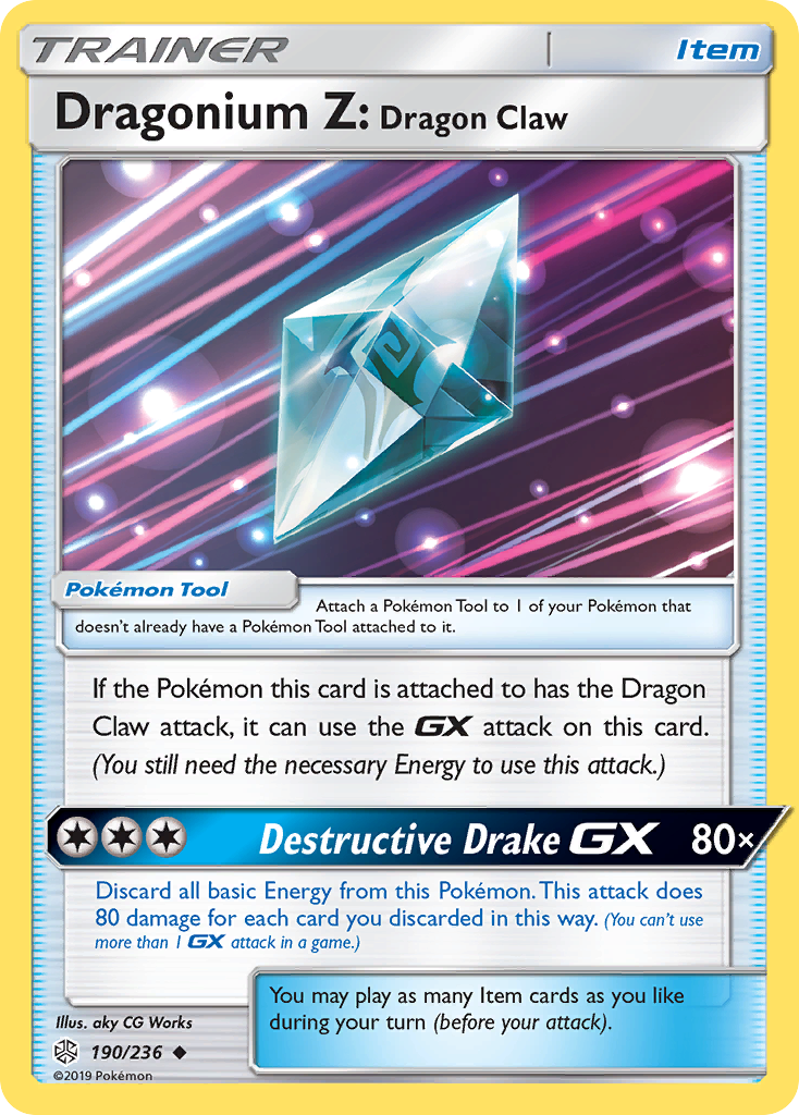 Dragonium Z: Dragon Claw (190/236) [Sun & Moon: Cosmic Eclipse] | L.A. Mood Comics and Games