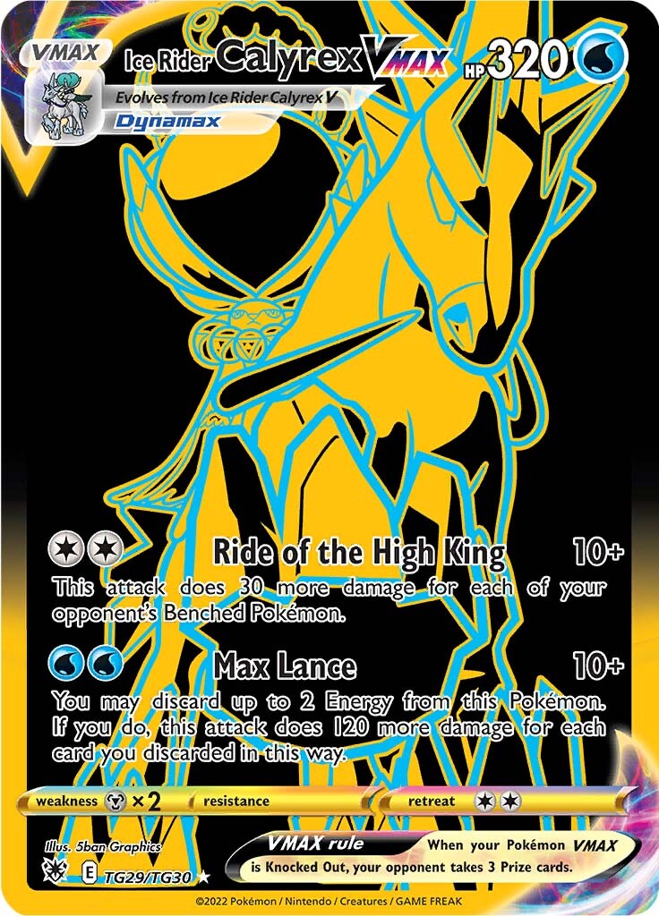 Ice Rider Calyrex VMAX (TG29/TG30) [Sword & Shield: Astral Radiance] | L.A. Mood Comics and Games