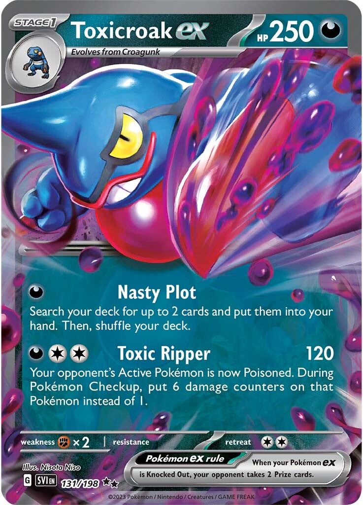 Toxicroak ex (131/198) [Scarlet & Violet: Base Set] | L.A. Mood Comics and Games