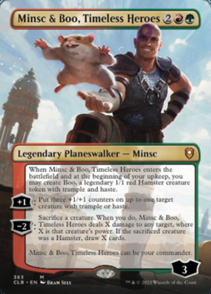 Minsc & Boo, Timeless Heroes (Borderless) [Commander Legends: Battle for Baldur's Gate] | L.A. Mood Comics and Games