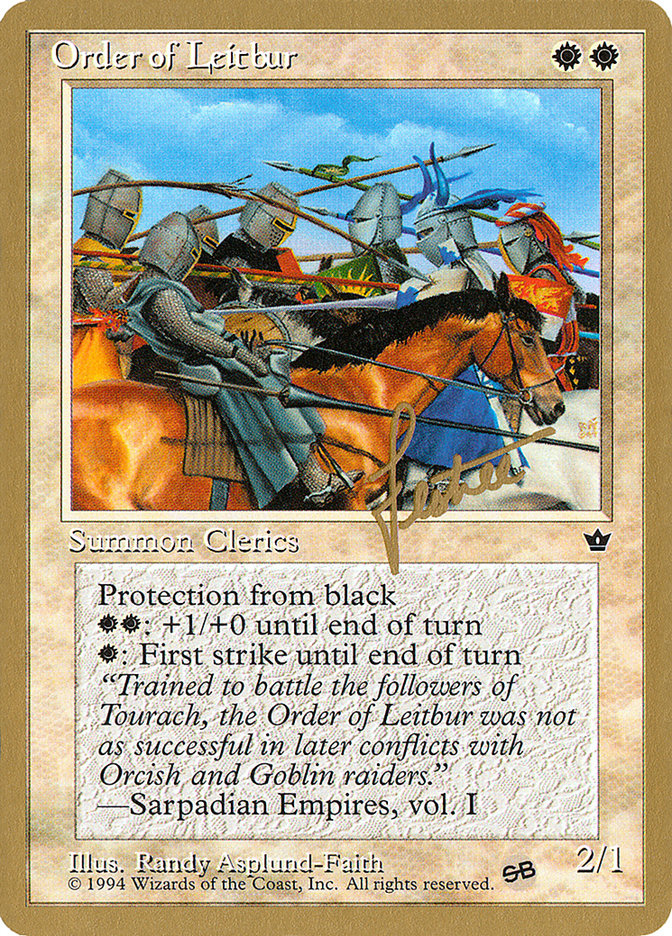 Order of Leitbur (Group) (Bertrand Lestree) (SB) [Pro Tour Collector Set] | L.A. Mood Comics and Games