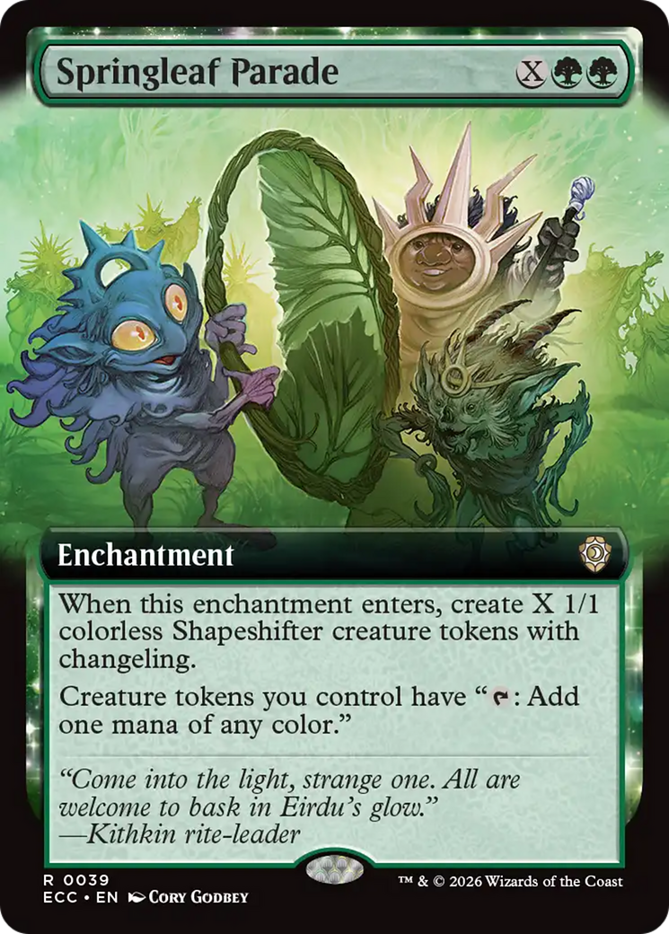 Springleaf Parade (Extended Art) [Lorwyn Eclipsed Commander] | L.A. Mood Comics and Games