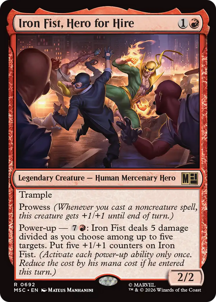 Iron Fist, Hero for Hire [Marvel Super Heroes Commander] | L.A. Mood Comics and Games