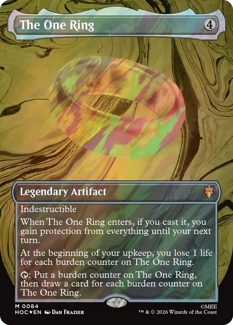 The One Ring (Borderless) (Surge Foil) [The Hobbit: Eternal-Legal] | L.A. Mood Comics and Games