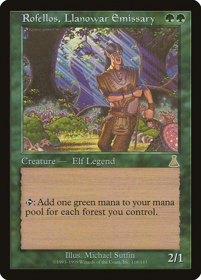 Rofellos, Llanowar Emissary [Urza's Destiny] | L.A. Mood Comics and Games