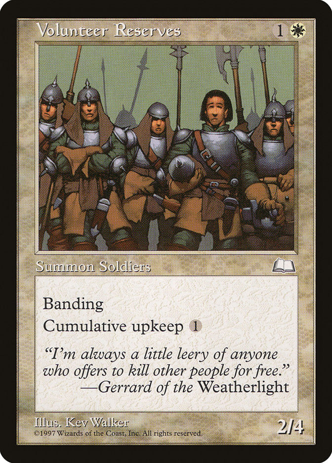 Volunteer Reserves [Weatherlight] | L.A. Mood Comics and Games