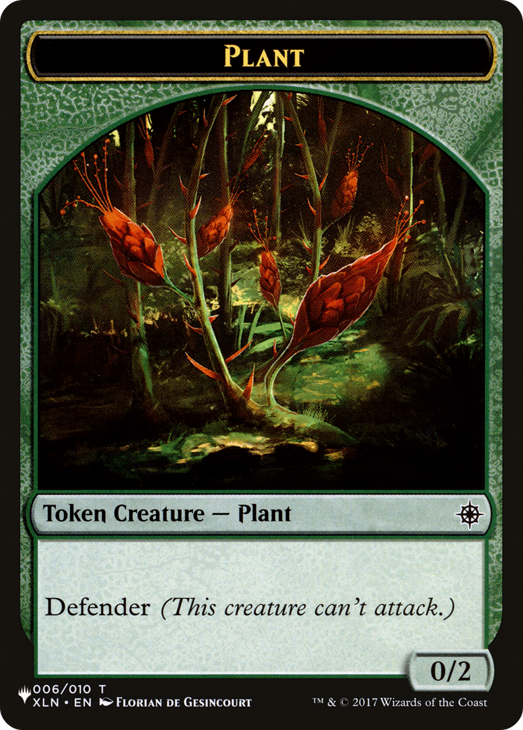 Food // Plant Double-Sided Token [The List] | L.A. Mood Comics and Games
