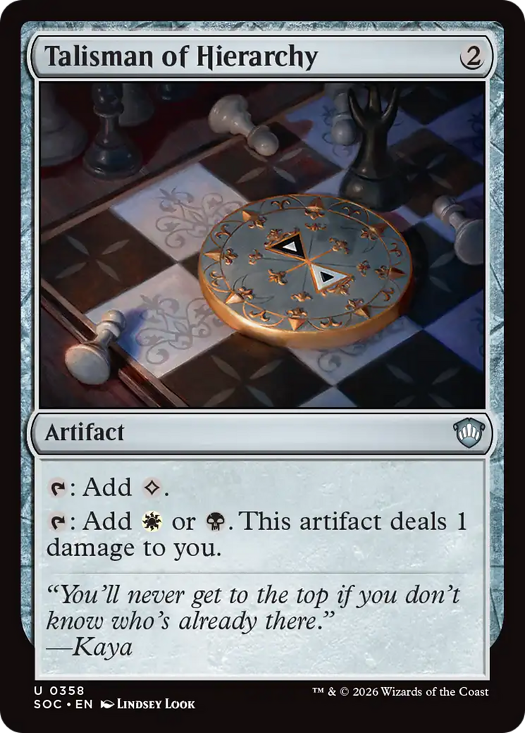 Talisman of Hierarchy [Secrets of Strixhaven Commander] | L.A. Mood Comics and Games