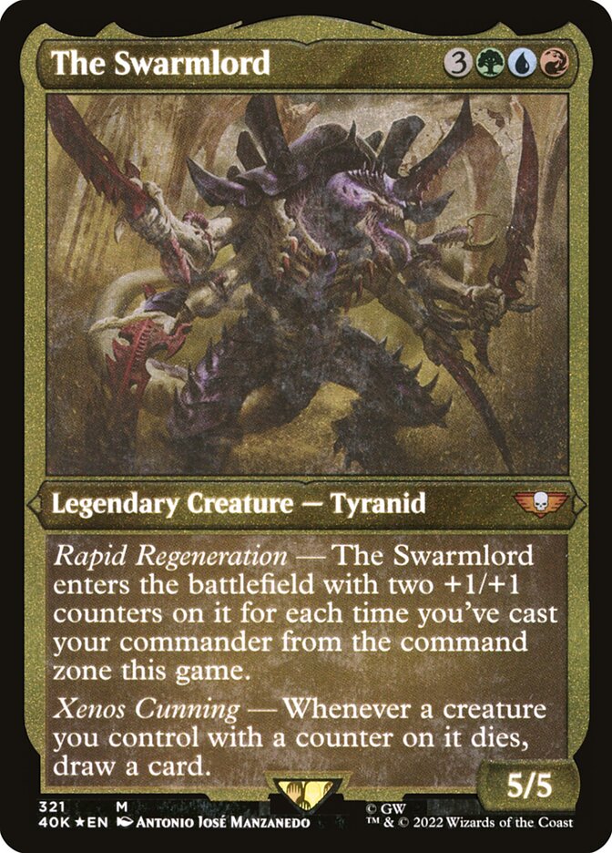 The Swarmlord (Display Commander) (Surge Foil) [Warhammer 40,000] | L.A. Mood Comics and Games