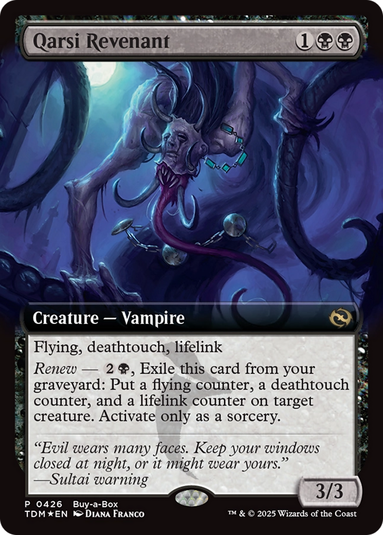 Qarsi Revenant (Extended Art) (Buy-A-Box) [Tarkir: Dragonstorm Promos] | L.A. Mood Comics and Games