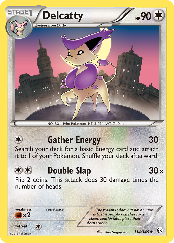 Delcatty (114/149) [Black & White: Boundaries Crossed] | L.A. Mood Comics and Games