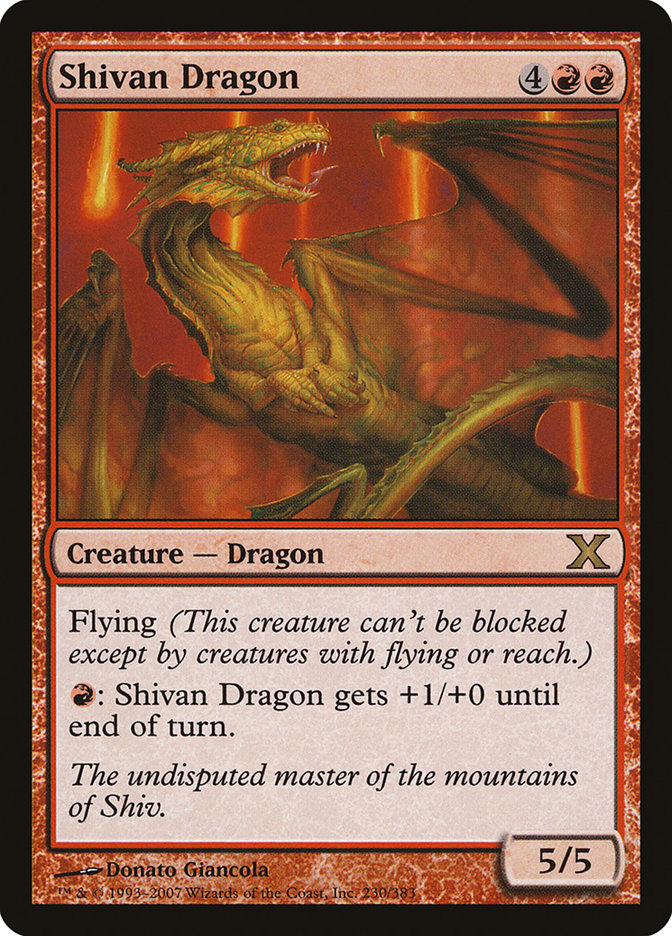 Shivan Dragon [Tenth Edition] | L.A. Mood Comics and Games