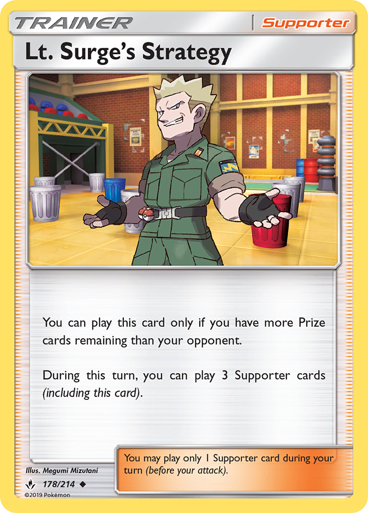 Lt. Surge's Strategy (178/214) [Sun & Moon: Unbroken Bonds] | L.A. Mood Comics and Games