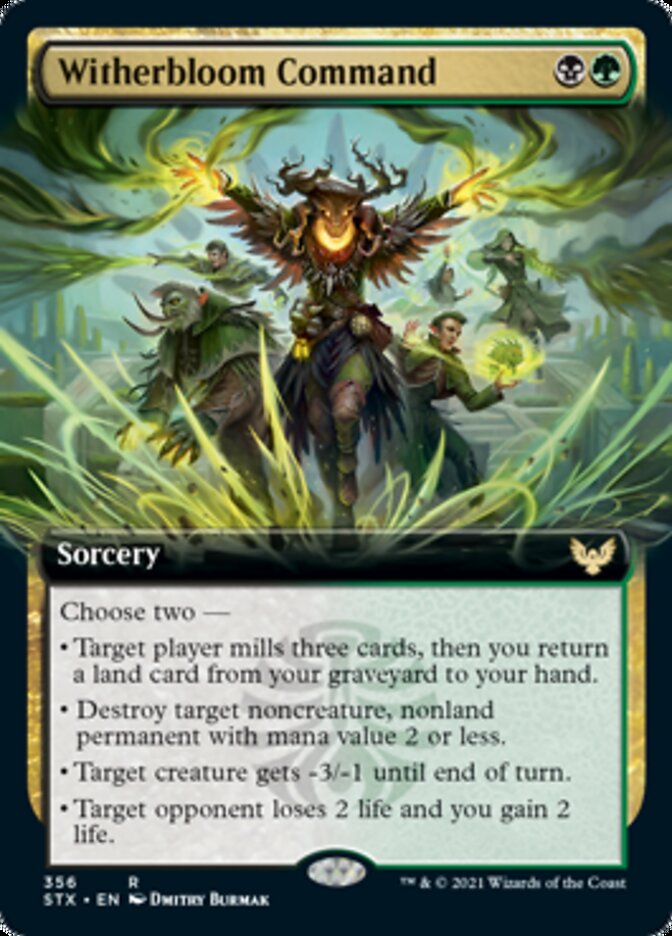 Witherbloom Command (Extended Art) [Strixhaven: School of Mages] | L.A. Mood Comics and Games
