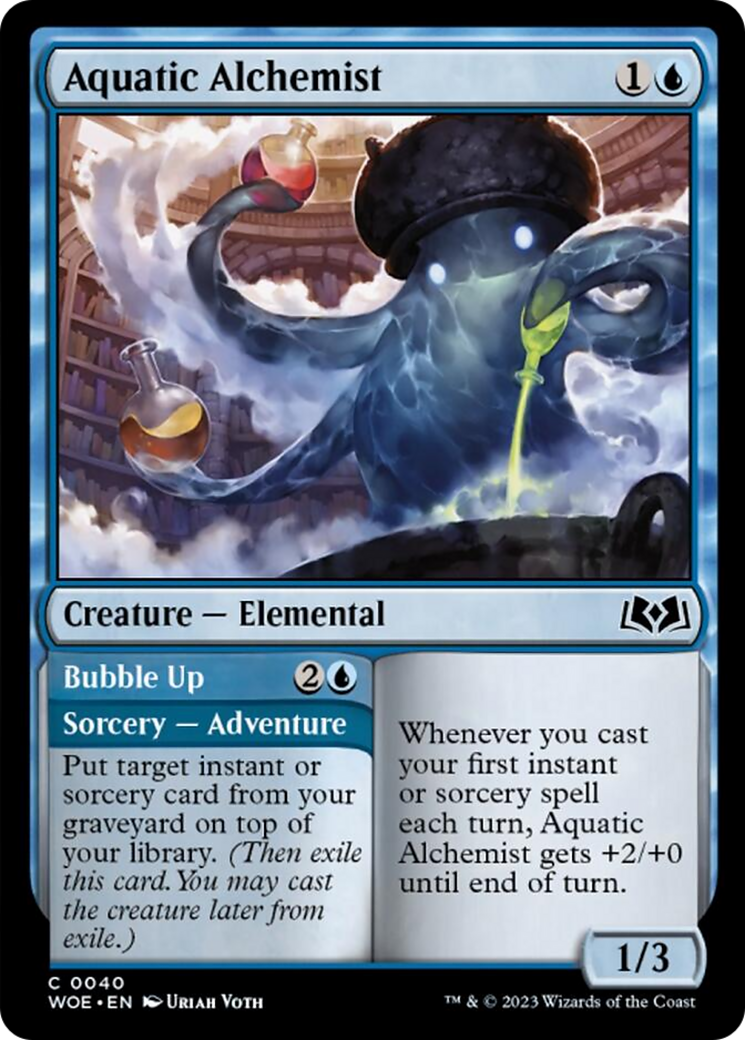 Aquatic Alchemist // Bubble Up [Wilds of Eldraine] | L.A. Mood Comics and Games