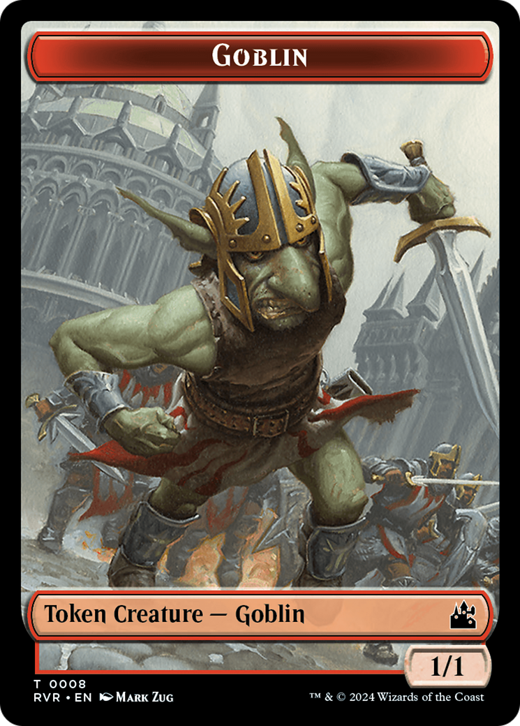 Goblin (0008) // Beast Double-Sided Token [Ravnica Remastered Tokens] | L.A. Mood Comics and Games