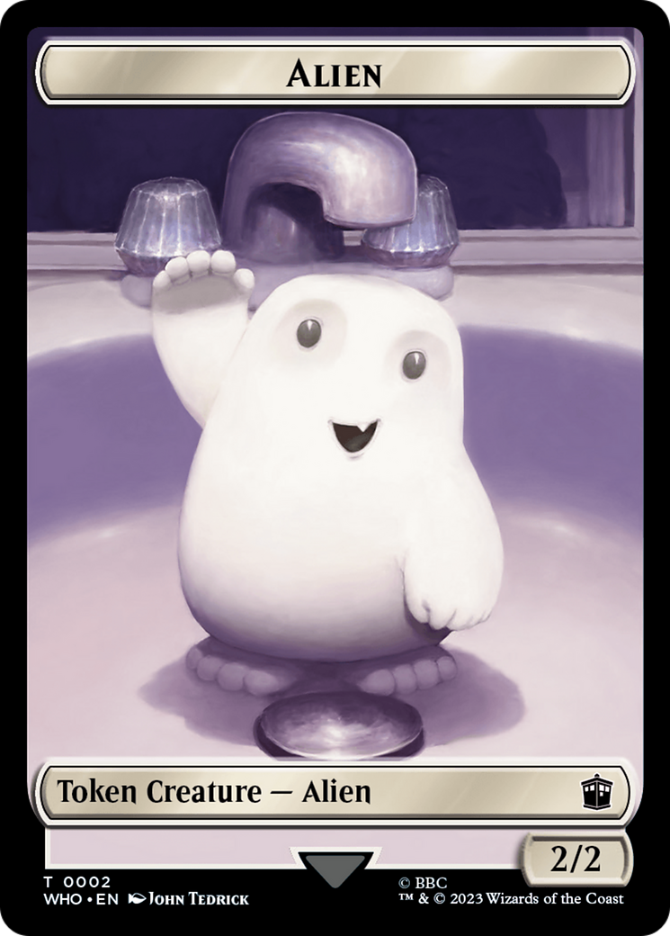 Alien // Food (0025) Double-Sided Token [Doctor Who Tokens] | L.A. Mood Comics and Games