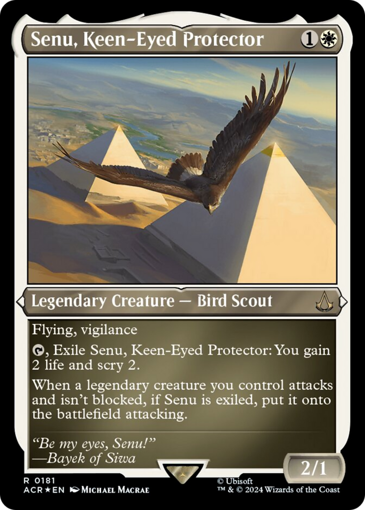 Senu, Keen-Eyed Protector (Foil Etched) [Assassin's Creed] | L.A. Mood Comics and Games
