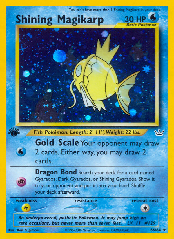 Shining Magikarp (66/64) [Neo Revelation 1st Edition] | L.A. Mood Comics and Games