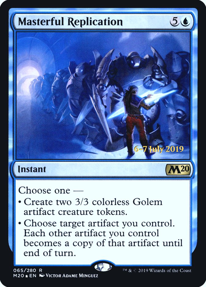 Masterful Replication [Core Set 2020 Prerelease Promos] | L.A. Mood Comics and Games