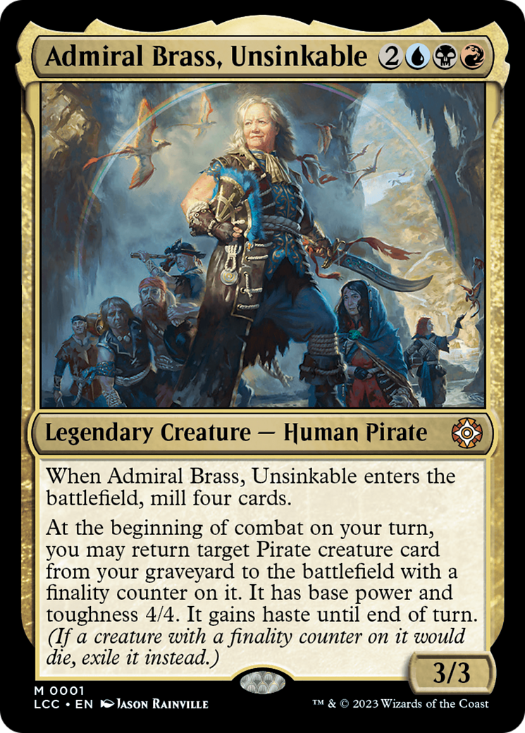 Admiral Brass, Unsinkable [The Lost Caverns of Ixalan Commander] | L.A. Mood Comics and Games