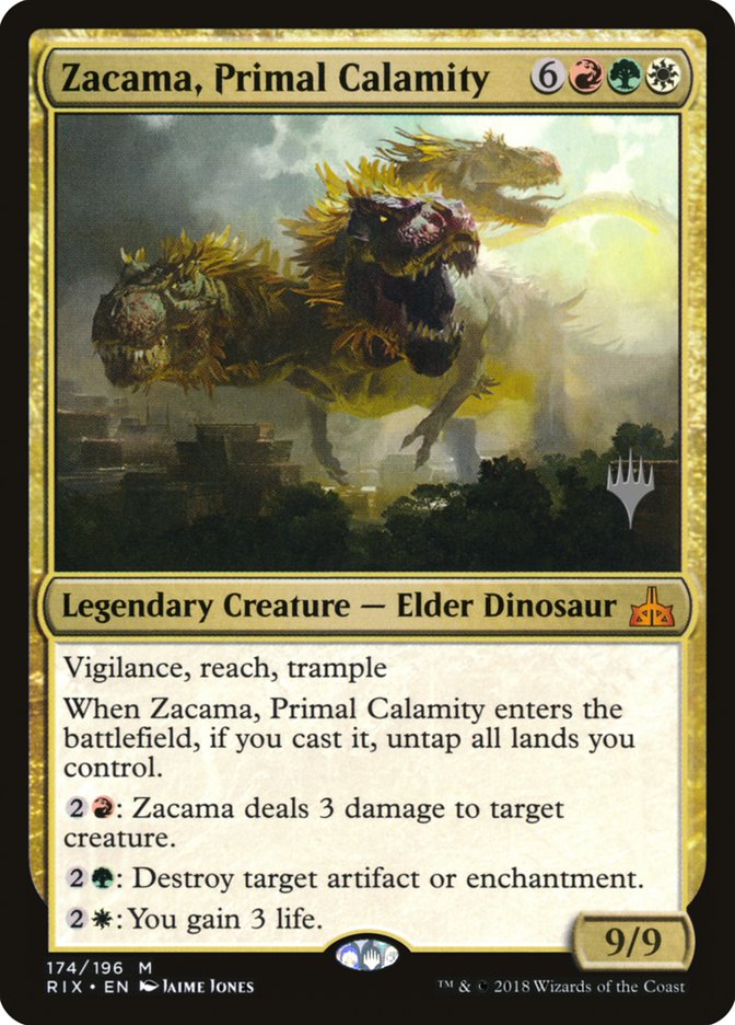 Zacama, Primal Calamity (Promo Pack) [Rivals of Ixalan Promos] | L.A. Mood Comics and Games