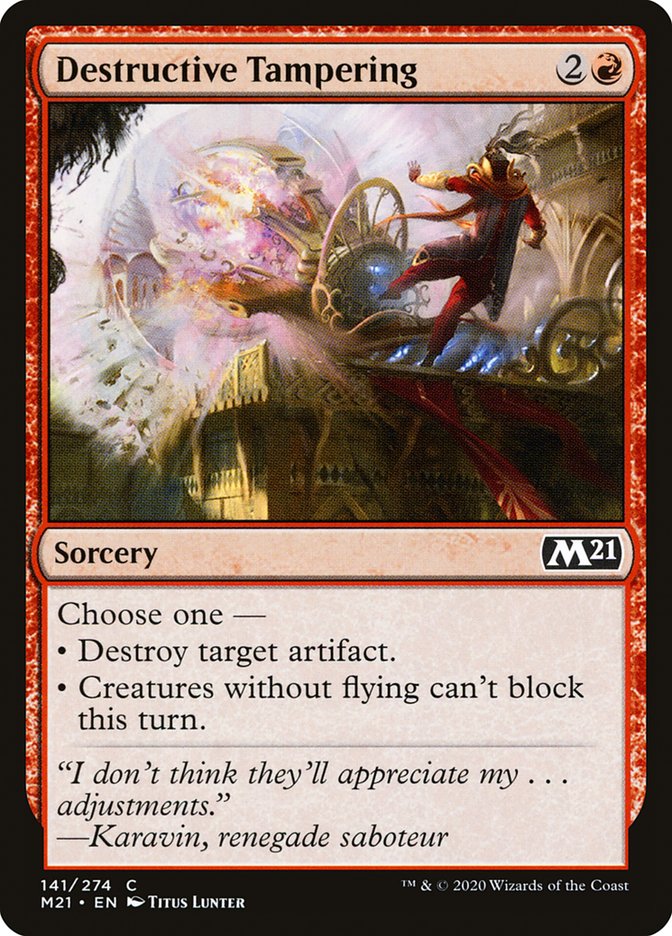 Destructive Tampering [Core Set 2021] | L.A. Mood Comics and Games