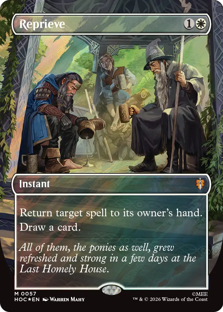 Reprieve (Borderless) (Surge Foil) [The Hobbit: Eternal-Legal] | L.A. Mood Comics and Games