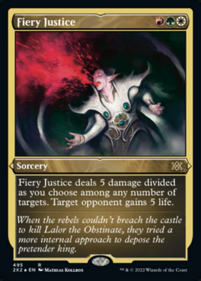 Fiery Justice (Foil Etched) [Double Masters 2022] | L.A. Mood Comics and Games