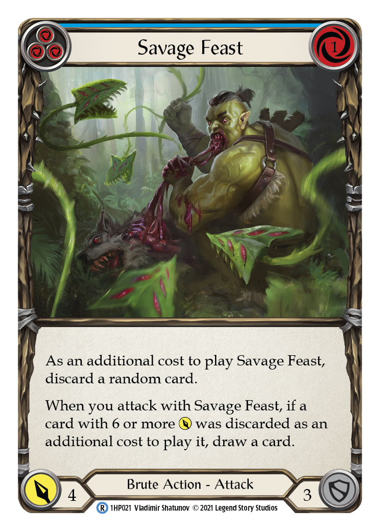 Savage Feast (Blue) [1HP021] (History Pack 1) | L.A. Mood Comics and Games