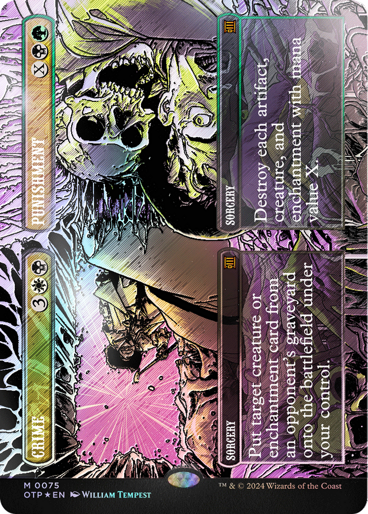Crime // Punishment (Textured Foil) [Outlaws of Thunder Junction: Breaking News] | L.A. Mood Comics and Games